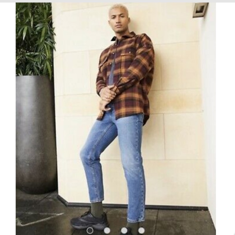 ASOS classic rigid jean vintage midwash blue